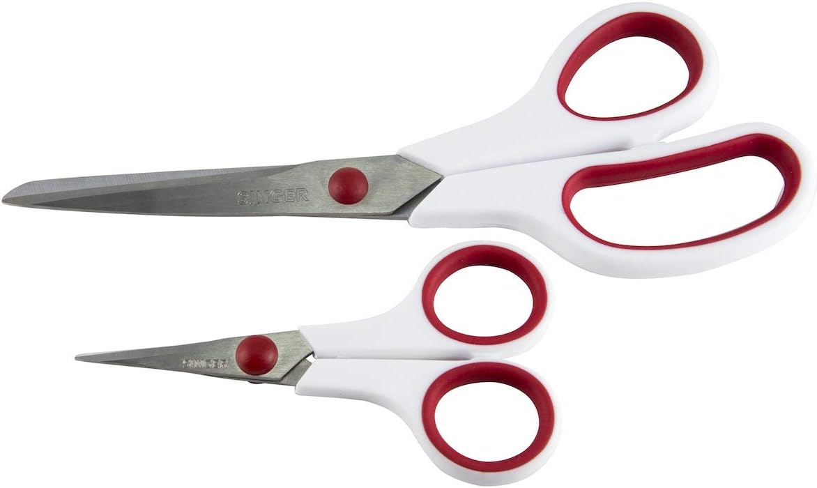 Singer 3404 Scissors, Red & White (1-Pack) - Image 2