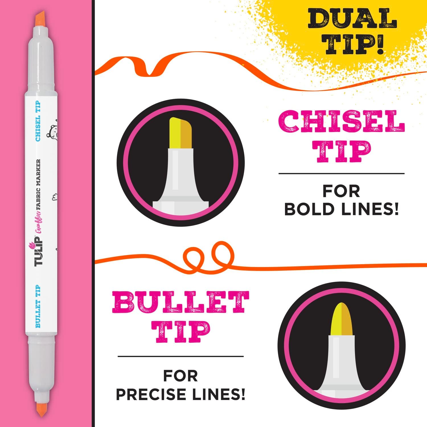 40269 Dual Tip Fabric Markers, Neon - Image 6