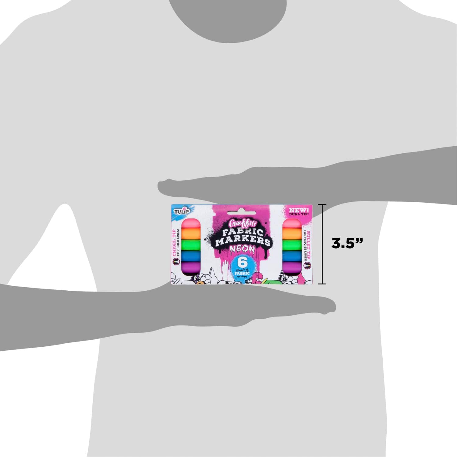 40269 Dual Tip Fabric Markers, Neon - Image 8